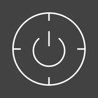 Unique Scheduled Power On And Off Vector Line Icon