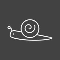 Unique Snail Line Vector Icon