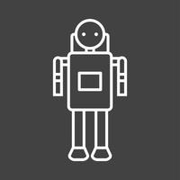 Unique Space Man Vector Line Icon