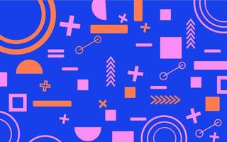 Flat geometric abstract background vector