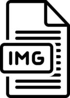 icono de línea para img vector