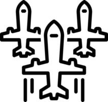 line icon for planes vector