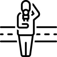 line icon for reporter vector