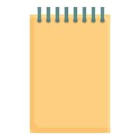 Notepad icon cartoon vector. Art studio vector