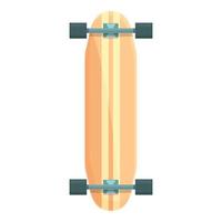 Classic longboard icon cartoon vector. Retro board vector