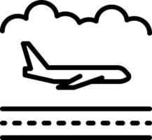 line icon for airlines vector