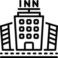 line icon for inns vector