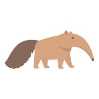 Walking anteater icon cartoon vector. Zoo exotic vector