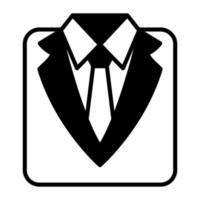 icono de vector de traje de fiesta en estilo moderno