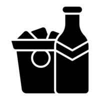 Check this beautifully designed vector of champagne bucket