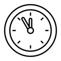 Trendy vector design of wall clock