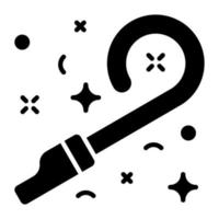 Party blower vector icon in modern and trendy style