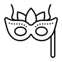 New year party mask, face mask covering eye vector
