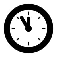 Trendy vector design of wall clock