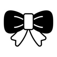 An icon of beautiful ribbon bow in trendy style vector