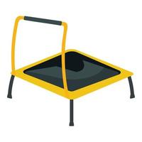 Trampoline icon cartoon vector. Fitness playground vector