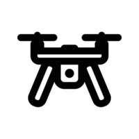 drone icon, outline style, editable vector