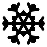 copo de nieve vector navidad icono logo nieve, estilo de esquema