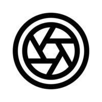 diaphragm icon, outline style, editable vector