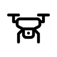 drone icon, outline style, editable vector