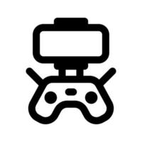 drone remote icon, outline style, editable vector