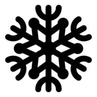 copo de nieve vector navidad icono logo nieve, estilo de esquema