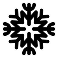 copo de nieve vector navidad icono logo nieve, estilo de esquema