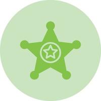 Justice Sheriff Vector Icon