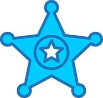 icono de vector de sheriff de justicia