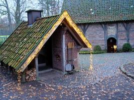 christmas market in a german village photo