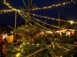 christmas market in a german village photo