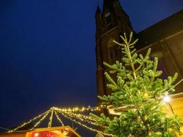 christmas market in a german village photo