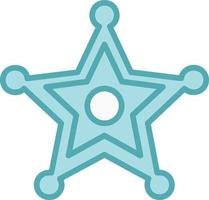 Sheriff Badge Vector Icon