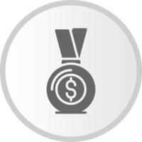 Money Gold Medal Vector Icon