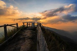 View of   Phu Chi Dao or Phu Chee Dao mountain at Chiang Rai, Thailand photo