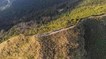 View of   Phu Chi Dao or Phu Chee Dao mountain at Chiang Rai, Thailand photo