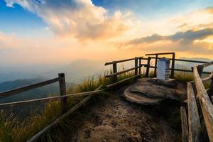 View of   Phu Chi Dao or Phu Chee Dao mountain at Chiang Rai, Thailand photo