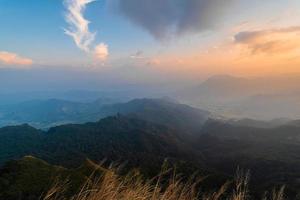 View of   Phu Chi Dao or Phu Chee Dao mountain at Chiang Rai, Thailand photo