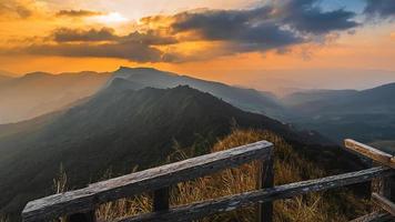 View of   Phu Chi Dao or Phu Chee Dao mountain at Chiang Rai, Thailand photo