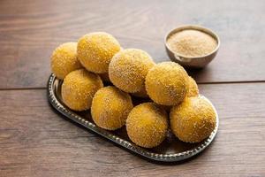 Khas khas besan laddu or laddoo photo