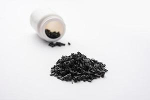 Shilajit or shilajeet is an ayurvedic medicine found primarily in the rocks of the Himalayas photo