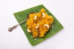 Kashi halwa or kasi halva is one of the classic and traditional dessert of Karnataka made using Ash Gourd or white pumpkin or kaddu photo