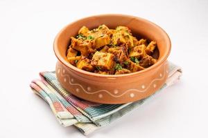 Indian style Suran sabzi or Jimikand sabji also known as Elephant Foot Yam or Ole stir fried recipe photo