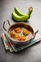 Banana Kofta curry also known as Kachche Kele Ke Kofte in India photo