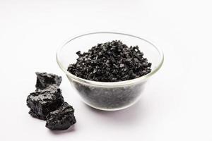 Shilajit or shilajeet is an ayurvedic medicine found primarily in the rocks of the Himalayas photo