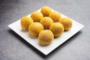 Khas khas besan laddu or laddoo photo