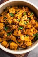 Indian style Suran sabzi or Jimikand sabji also known as Elephant Foot Yam or Ole stir fried recipe photo