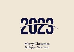 2023 new year text design vector