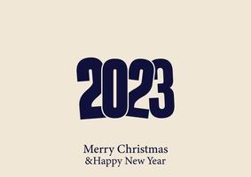 2023 new year text design vector