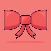 Red Cartoon Ribbon vector